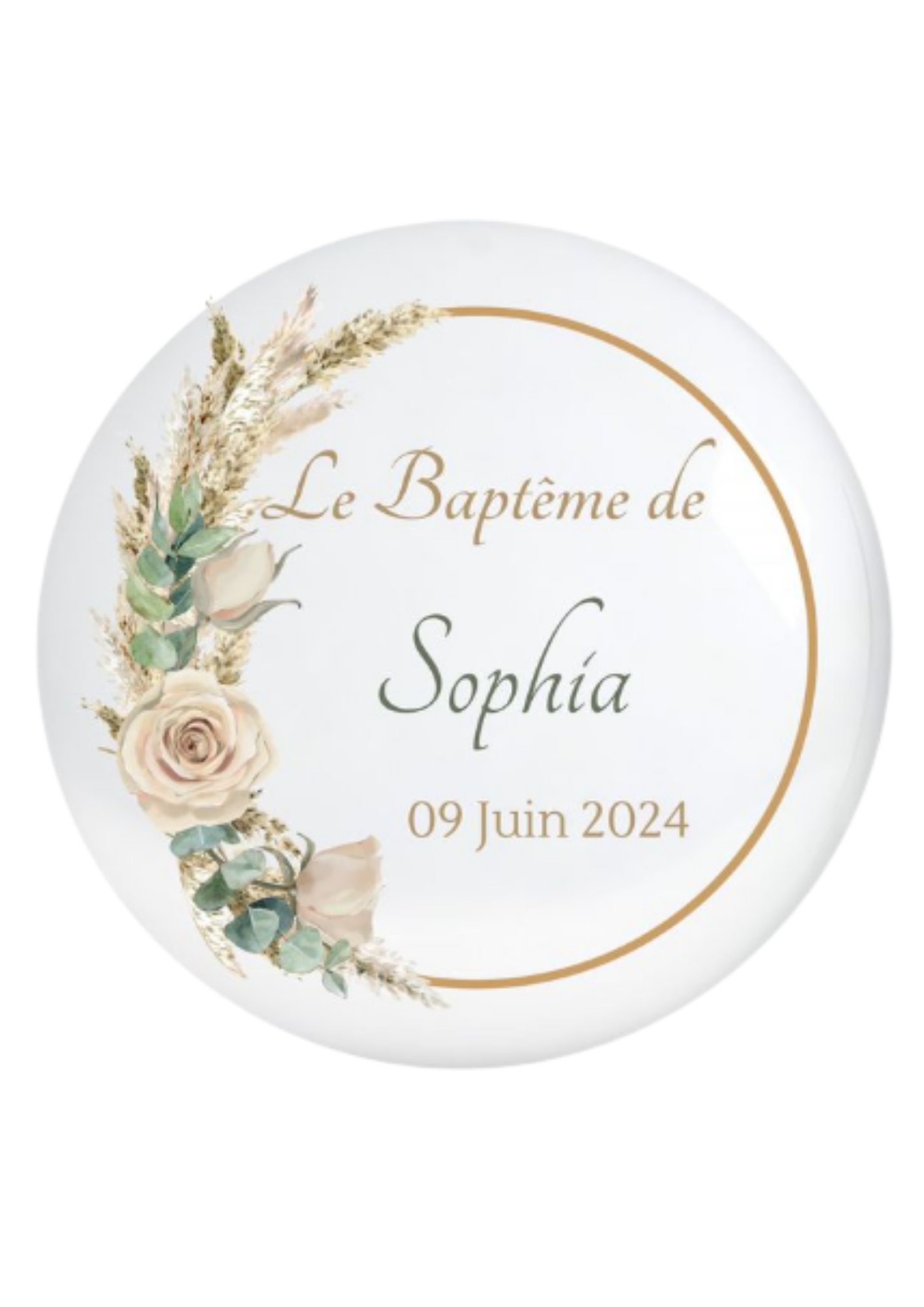 Badge personnalisé événement